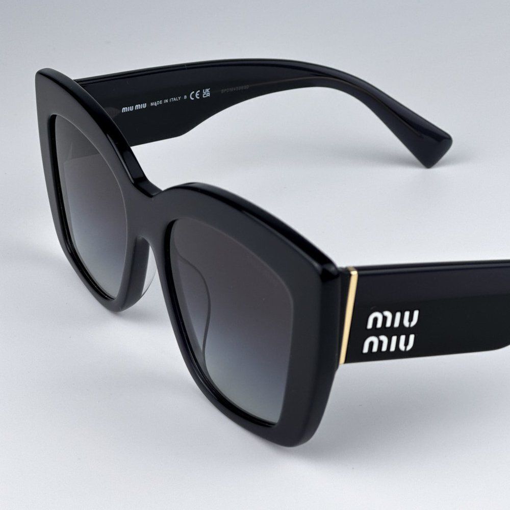 NEW Miu Miu MU04WS 06U5D1 Grey Opal Grey Gradient Women Sunglasses MU 04WS - Picture 8 of 11